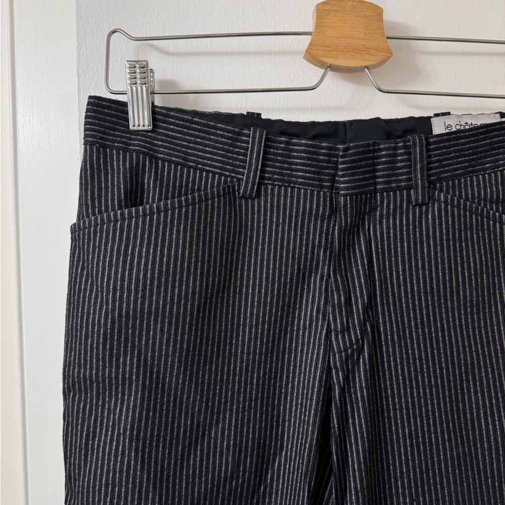 le chateau Black Striped Pants